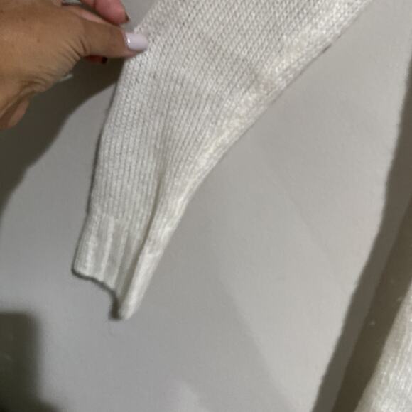 Aeropostale Cream Lightweight Cardigan Open Front Womens Open Knit Sz Med - Picture 4 of 6